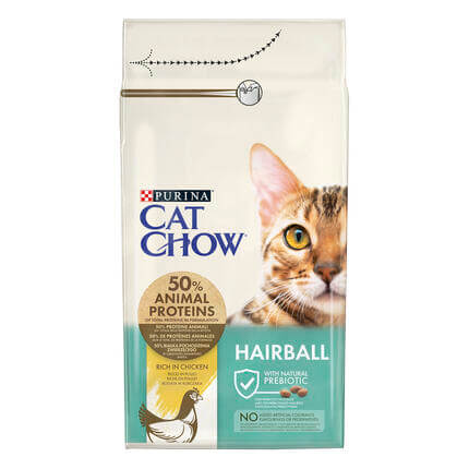 CAT CHOW Hairball Control pentru controlul ghemotoacelor de par cu Pui hrana uscata pisici