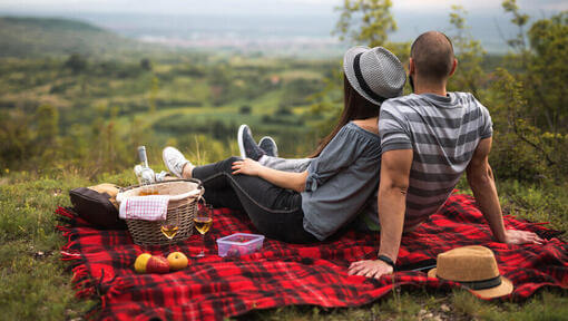 Cuplu la picnic